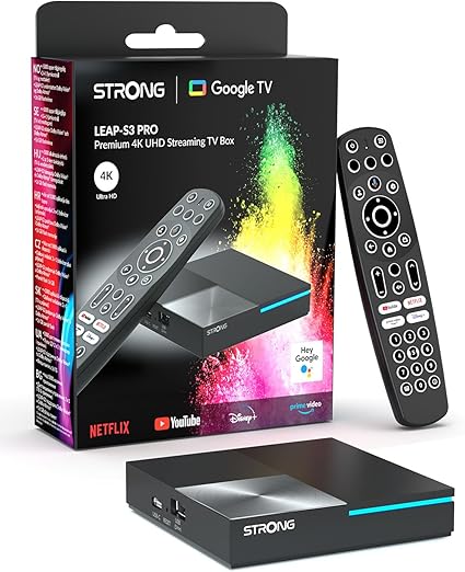 STRONG Leap-S3 Pro Box Streaming Google TV 4K UHD