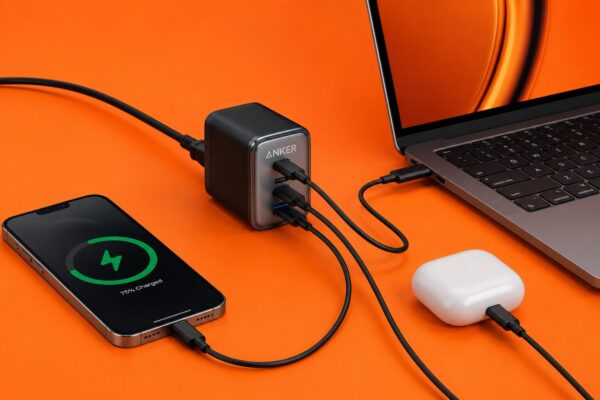 Anker Chargeur USB C 70W Nano 3 Ports