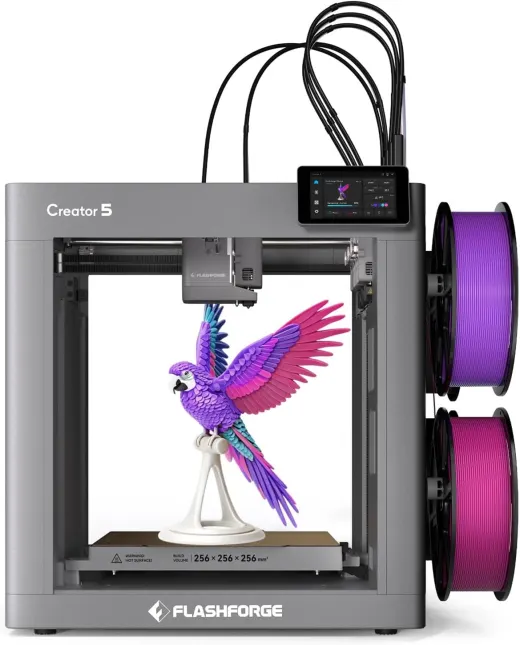 Flashforge Creator 5, imprimante 3D multicolore à 4 têtes