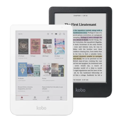 PocketBook Verta Color vs Kobo Clara Colour : la Kobo Clara Colour en noir et en blanc