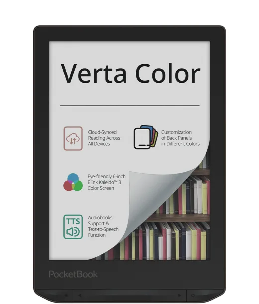 PocketBook Verta Color vs Kobo Clara Colour : la PocketBook Verta Color Dark Brown